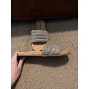 Women's Forever Link sparkly slip on flat Sandals size 6